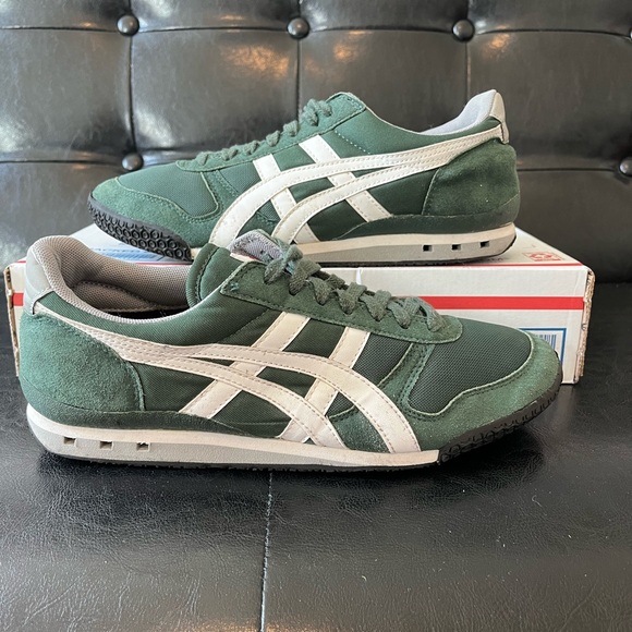 Onitsuka Tiger Ultimate 81 Hunter Green White Good Condition Sz 8 Men’s - Picture 1 of 8